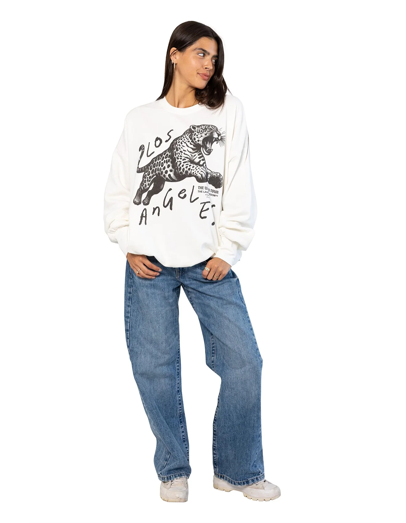 THE LAUNDRY ROOM Womens LA Cats Jump Jumper in White - Image 3
