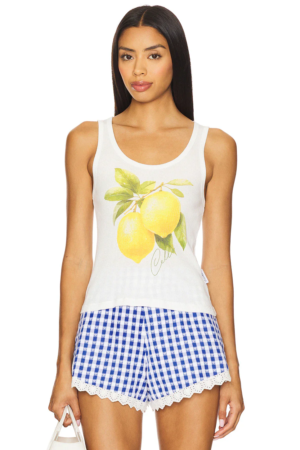 THE LAUNDRY ROOM Womens Lemoncello Rib Tank in White - Image 6
