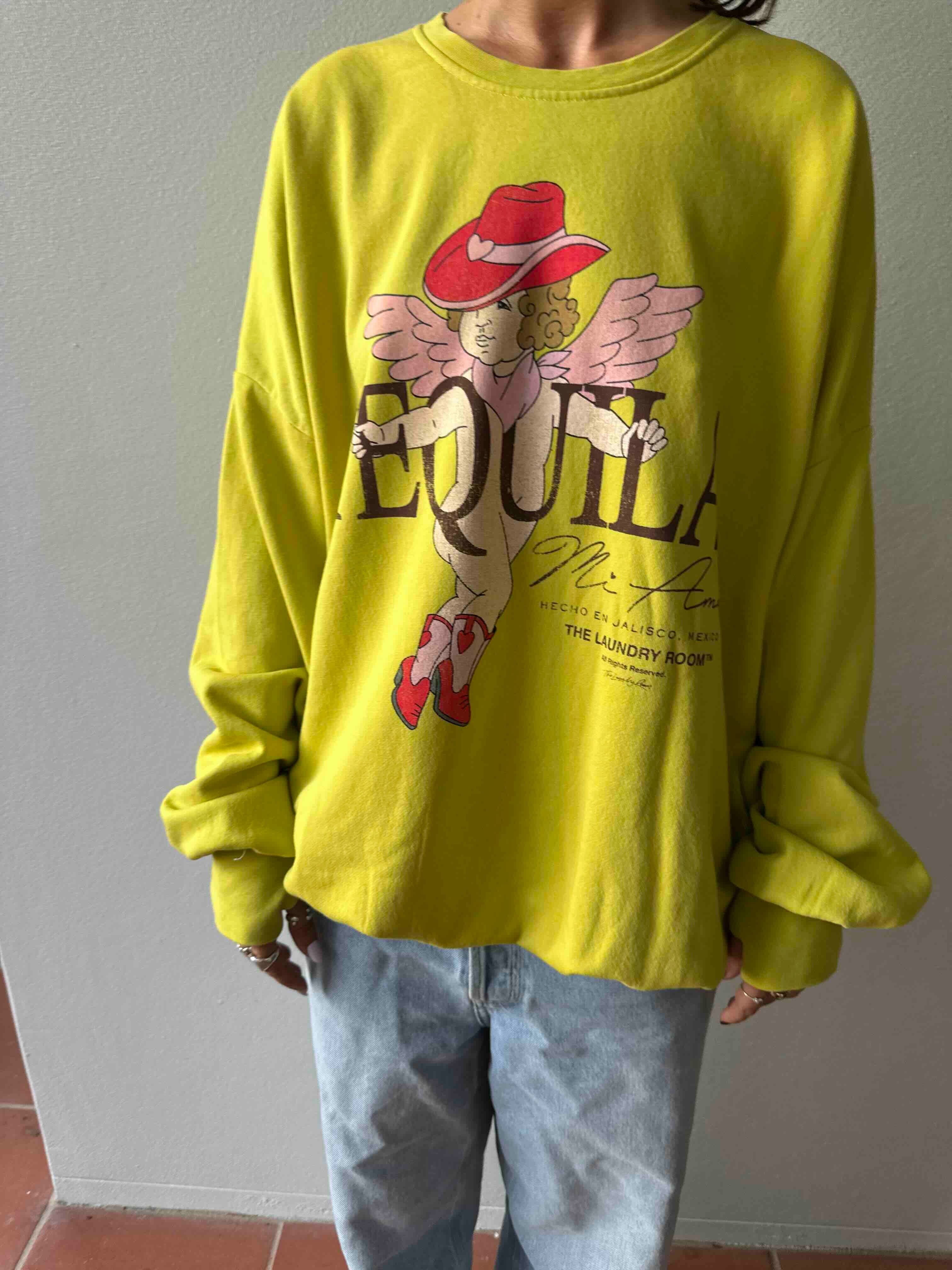 THE LAUNDRY ROOM Womens Tequila Mi Amor Jump Jumper - Vintage Neon Yello - Image 3