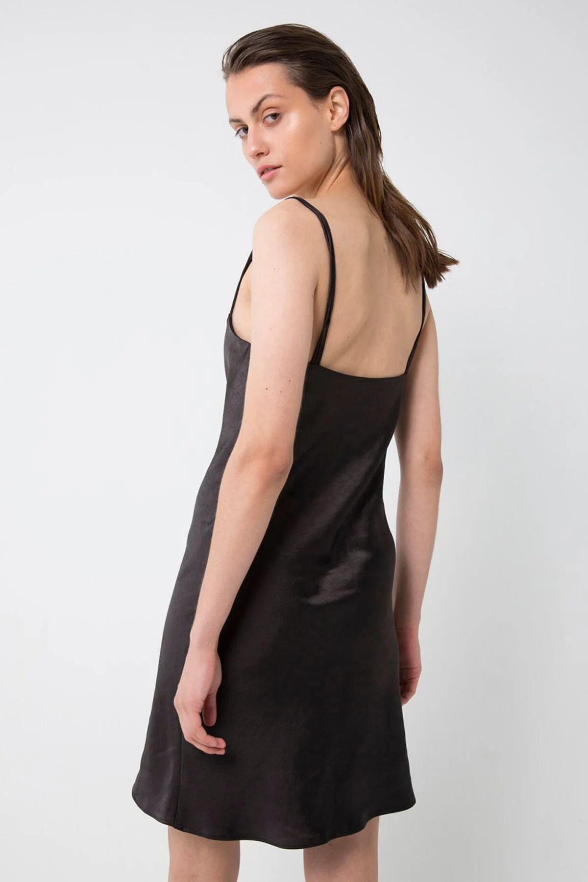 Third Form 90'S BIAS MINI SLIP DRESS BLACK - Image 6