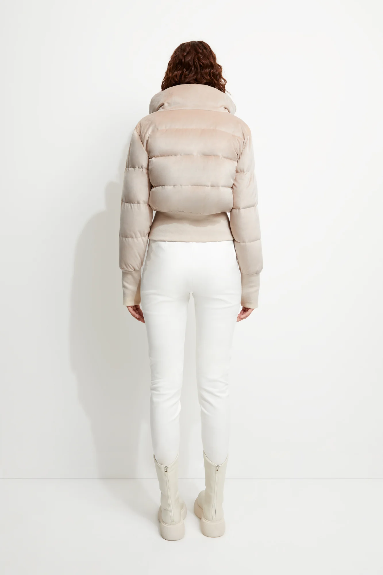 UNREAL FUR Womens New Amsterdam Jacket Taupe - Image 4
