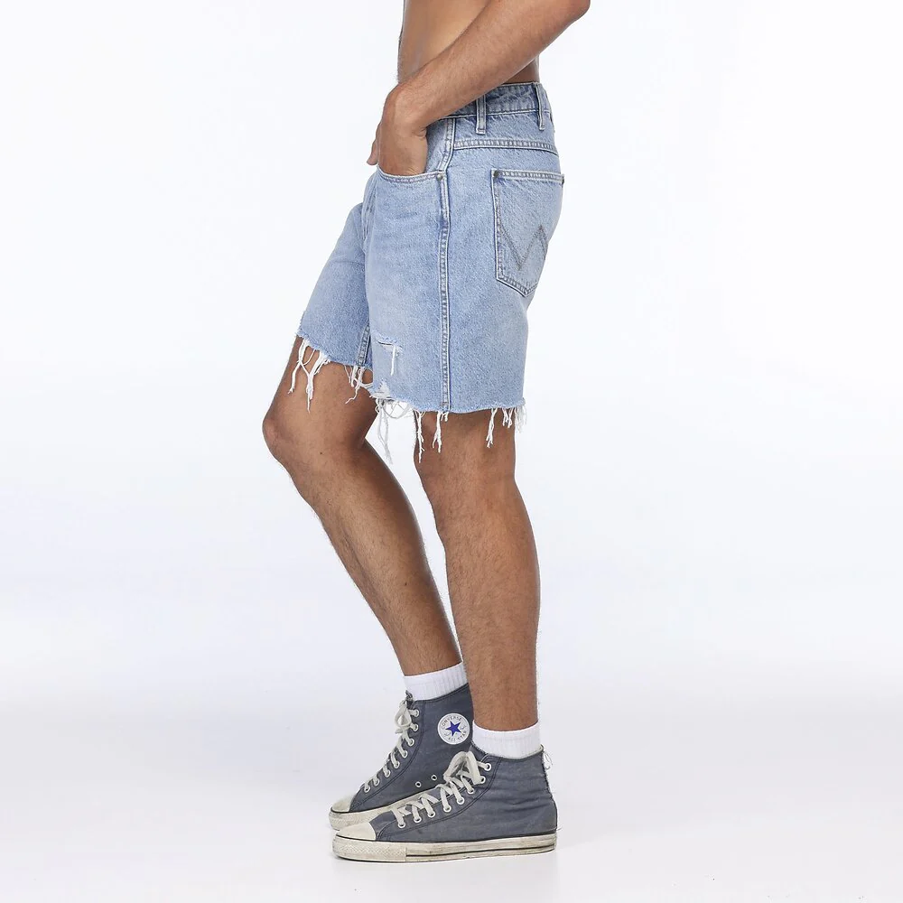 WRANGLER Mens Eazy Straight Denim Shorts - Wild - Image 5