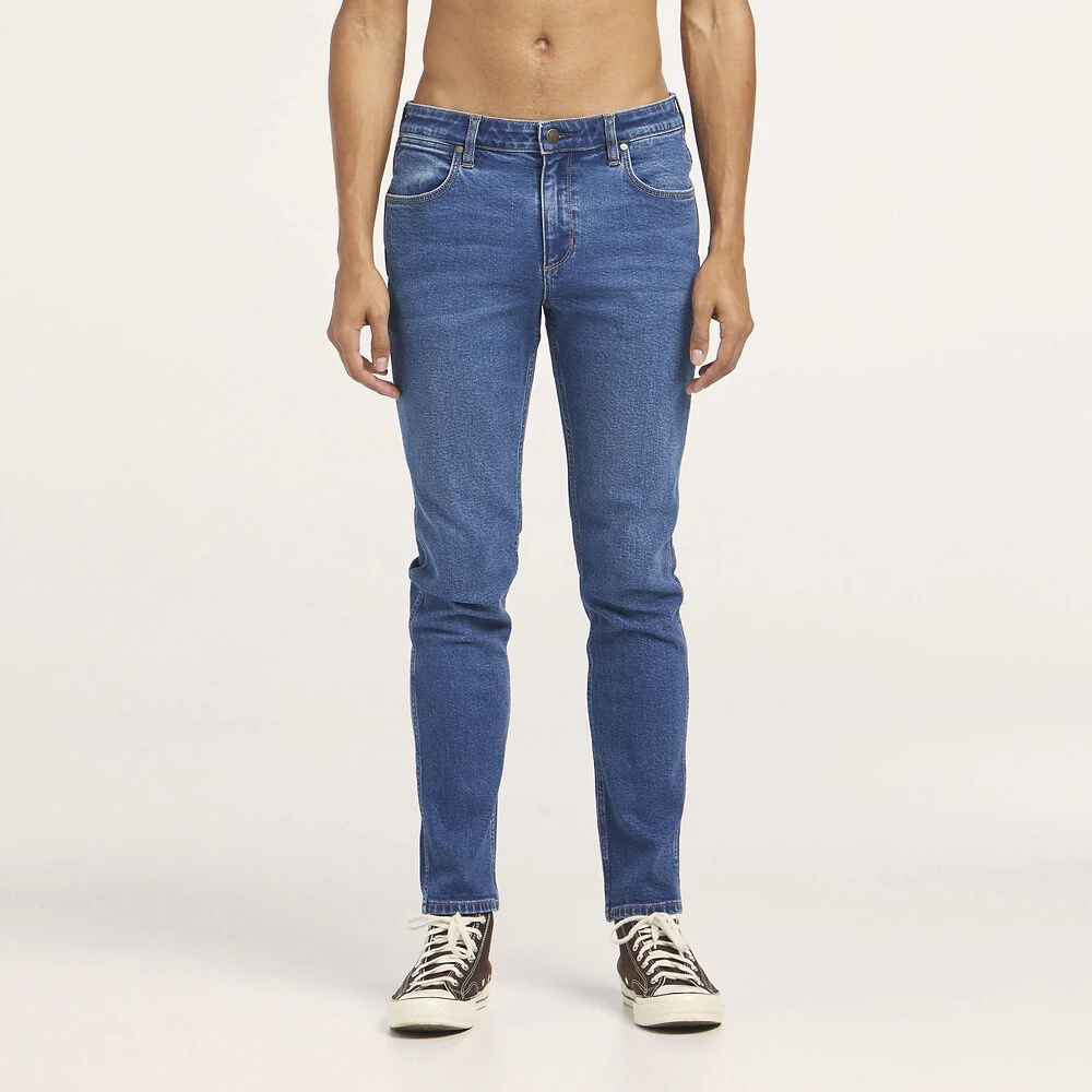 WRANGLER Mens Stomper Jeans Indigo Hammer - Image 4