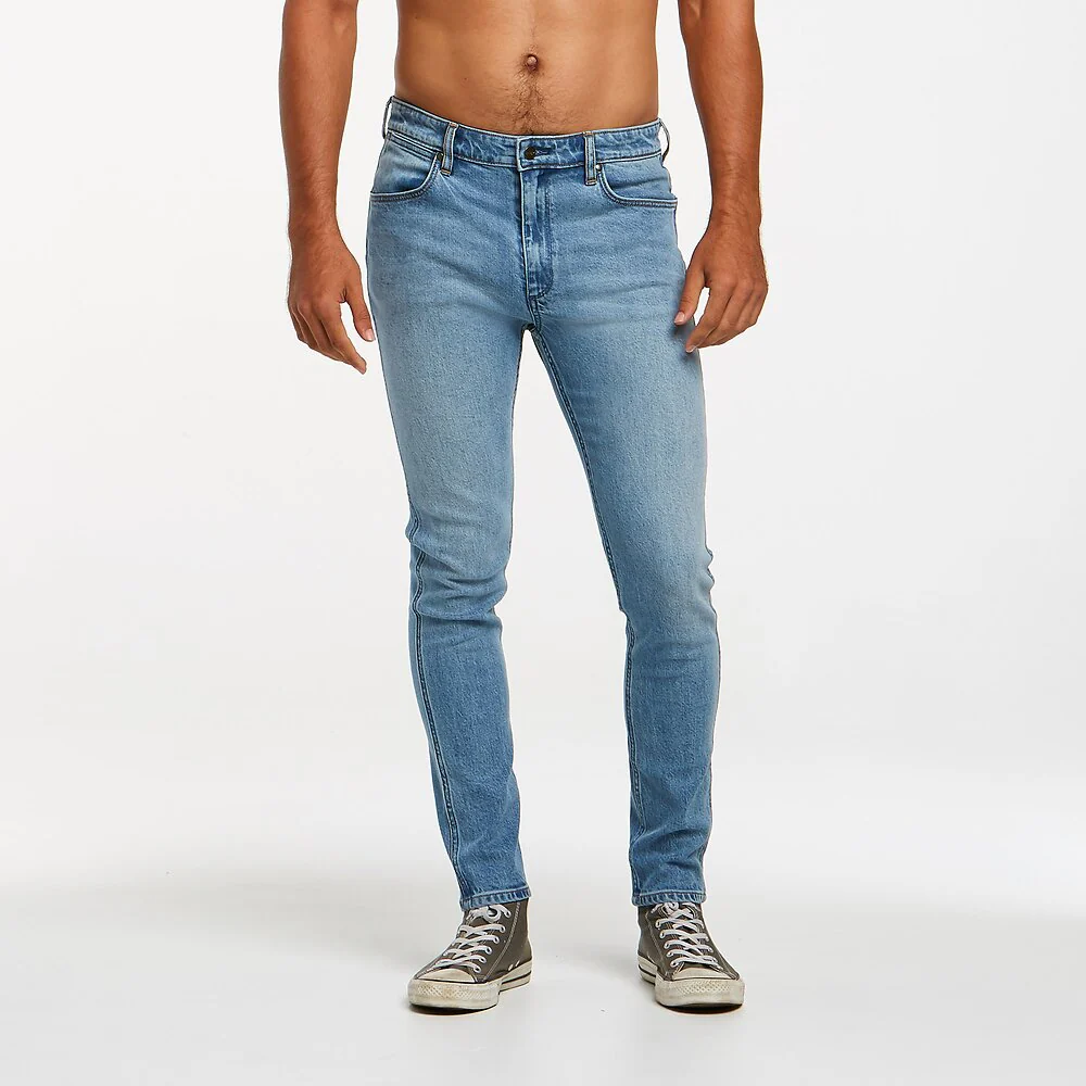 Wrangler Mens Strangler R28 Super Skinny Jeans - Tomorrow Blue - Image 5