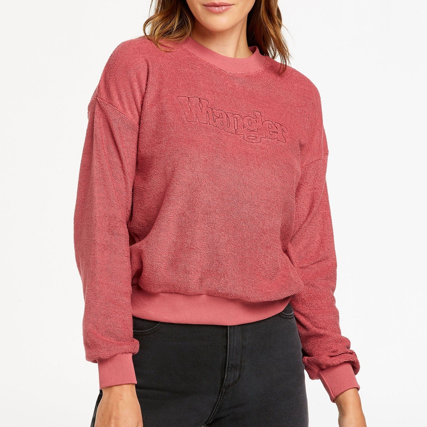 Wrangler Womens Heartbreak Kid Sweat - Cherry - Image 2