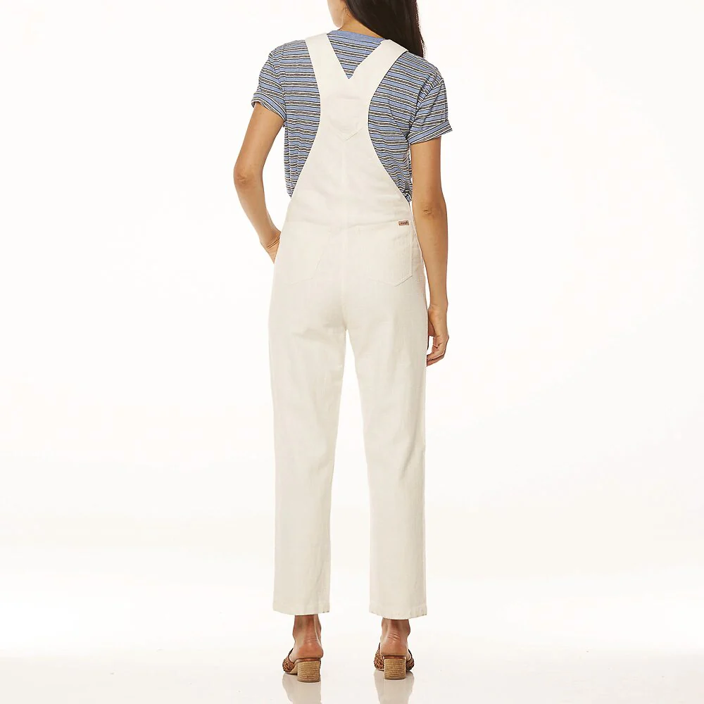 Wrangler WOMENS LITA WHITE LINEN OVERALLS SHELL - Image 4